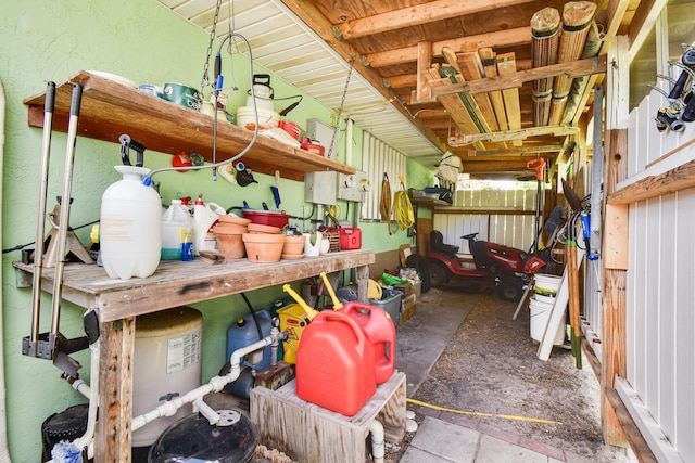 view of storage room