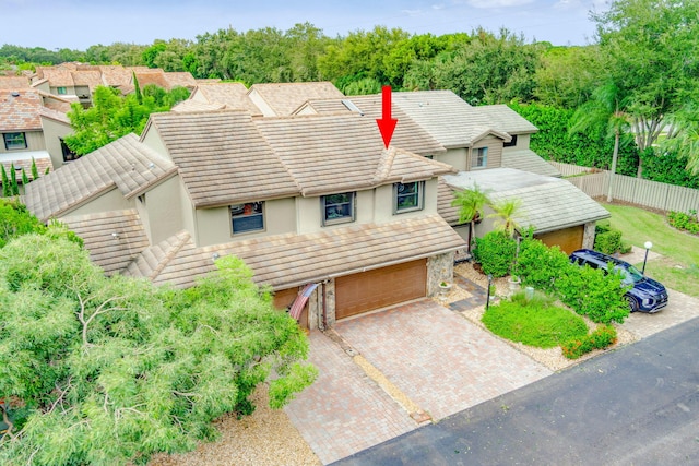 view of front of house featuring a garage