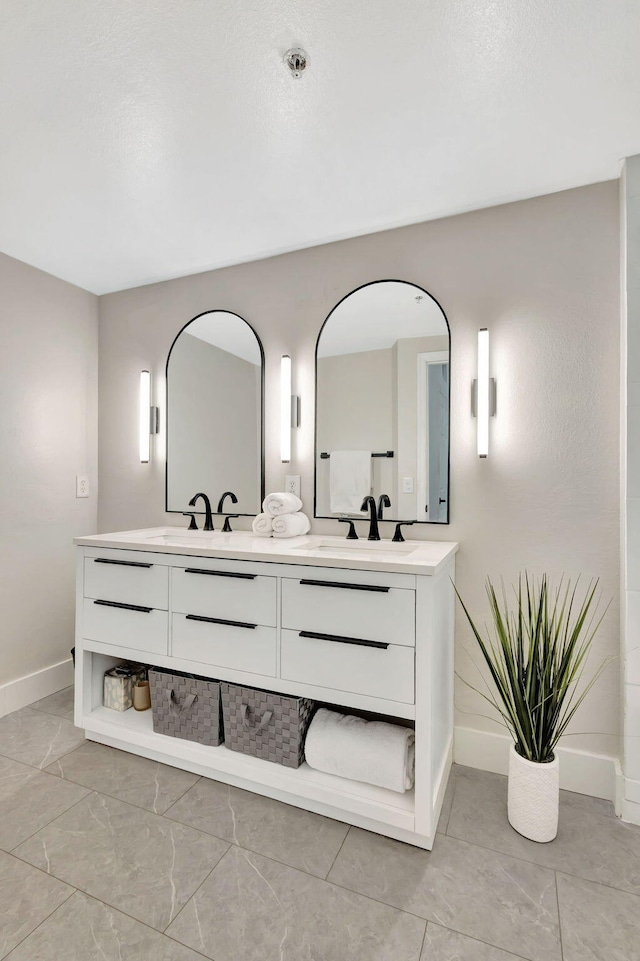 bathroom with vanity