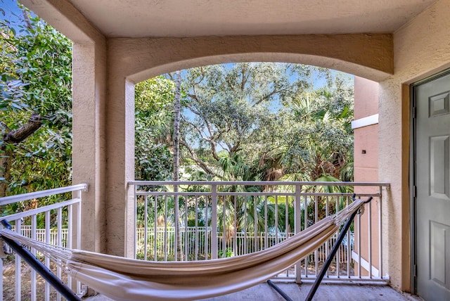 view of balcony