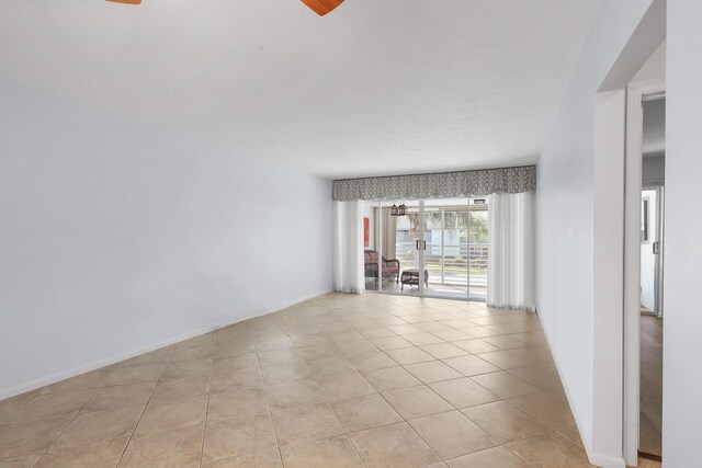 empty room featuring light wood-type flooring