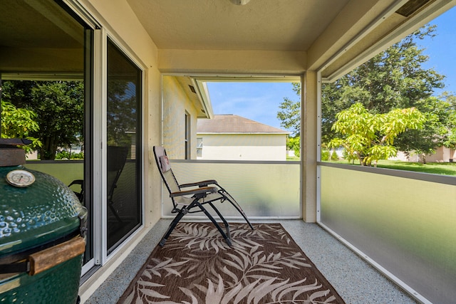 view of sunroom / solarium