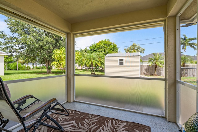 view of sunroom / solarium