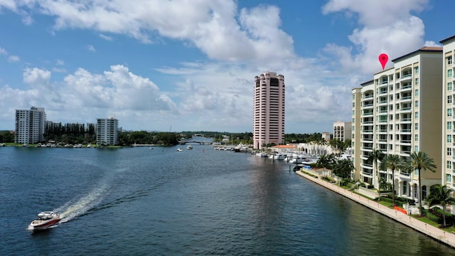 property view of water