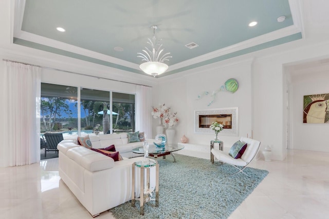 spacious closet with a notable chandelier