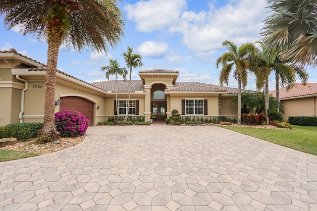 entrance to property featuring french doors