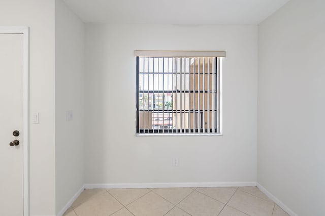 view of tiled empty room