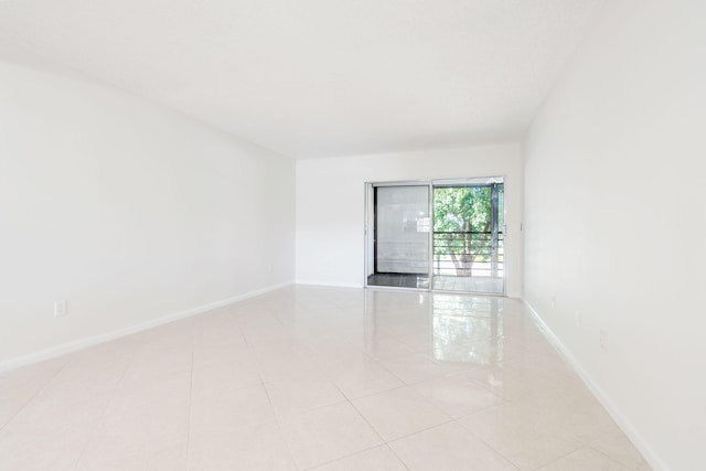 view of tiled spare room