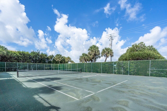 view of sport court