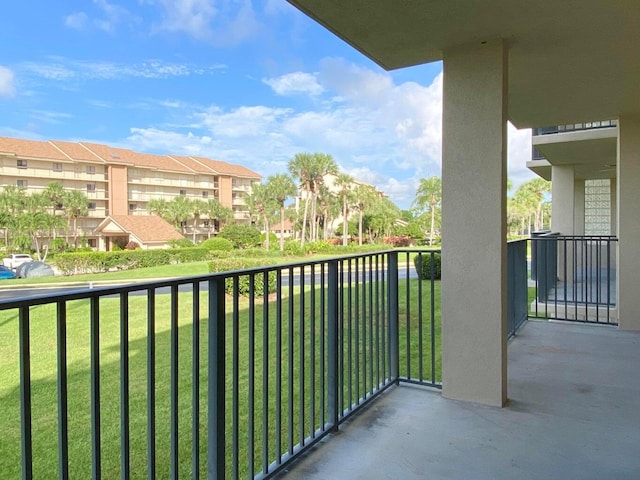 view of balcony