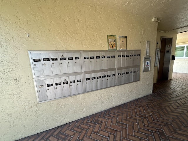 interior space with a mail area