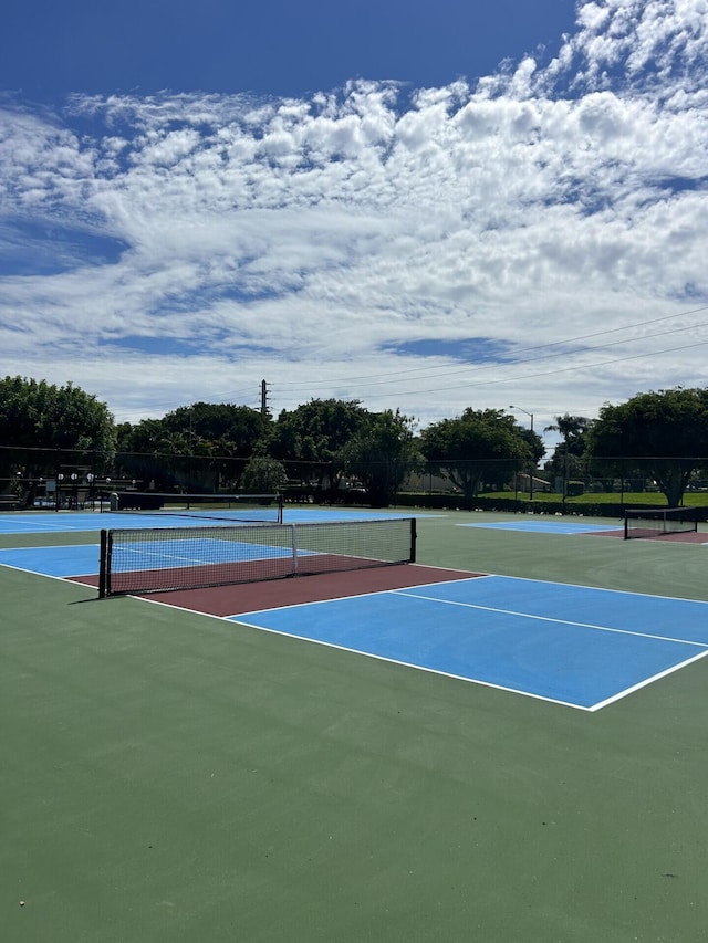 view of tennis court