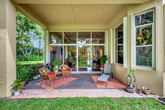 foyer entrance with a high ceiling