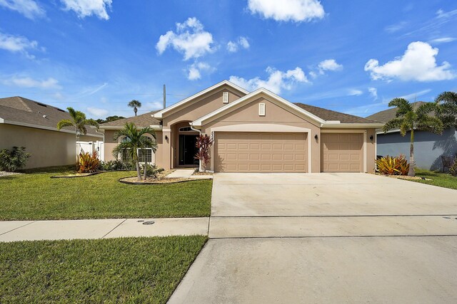 view of exterior entry featuring a garage