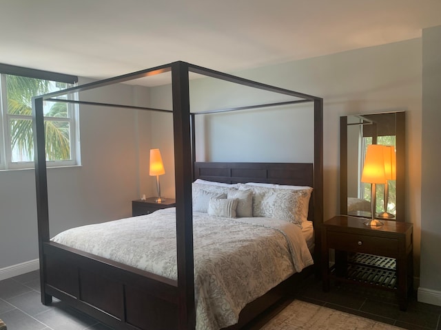 view of tiled bedroom