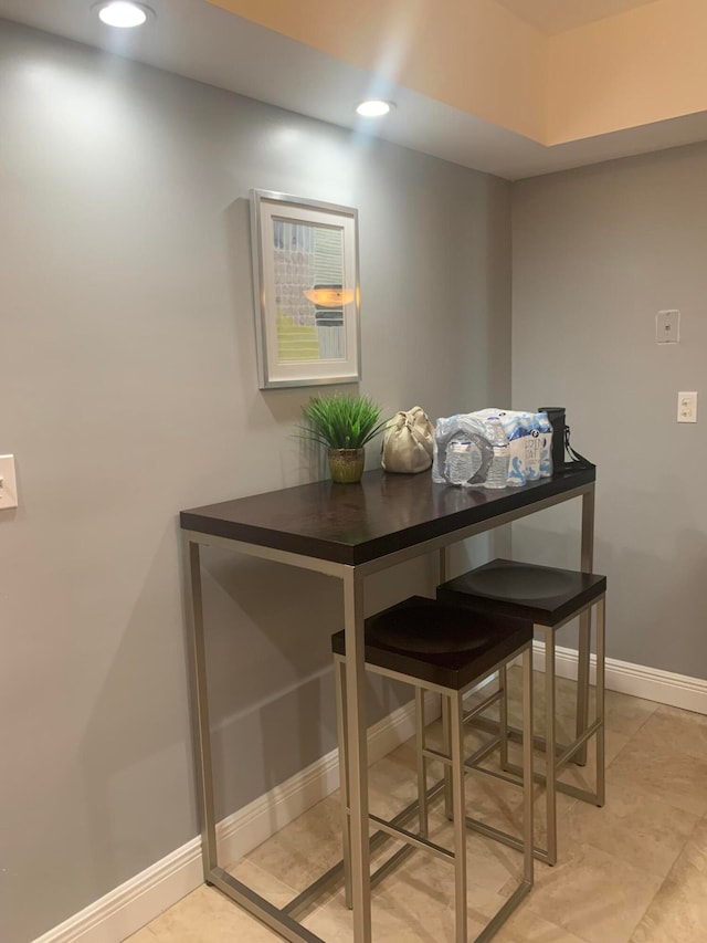 view of dining area