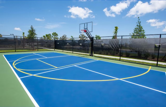 view of basketball court