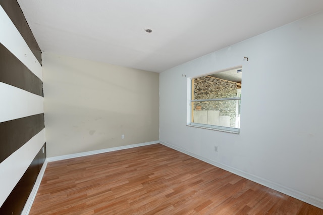 empty room featuring light hardwood / wood-style flooring