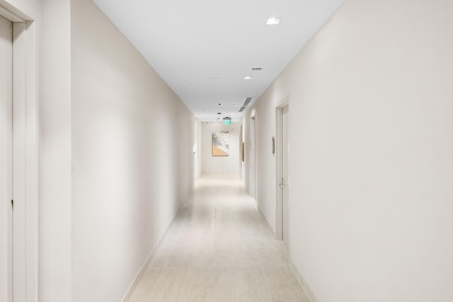 3100 N Ocean Dr Unit H-1508, Singer Island, FL 33404 - hall featuring recessed lighting and baseboards