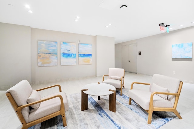 3100 N Ocean Dr Unit H-1508, Singer Island, FL 33404 - living area featuring recessed lighting