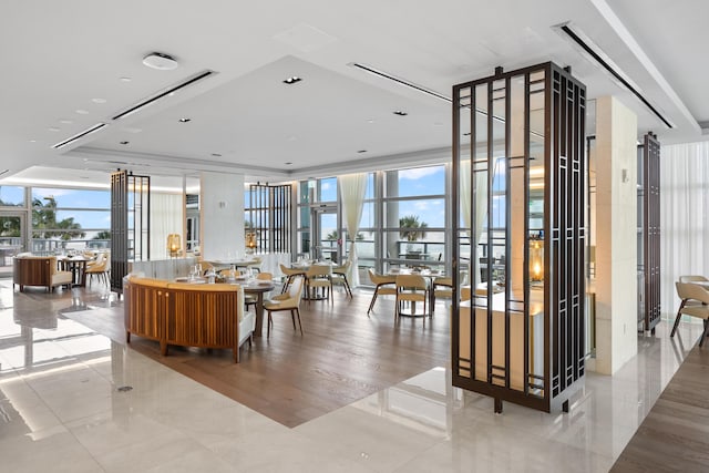 3100 N Ocean Dr Unit H-1508, Singer Island, FL 33404 - lobby featuring a wall of windows