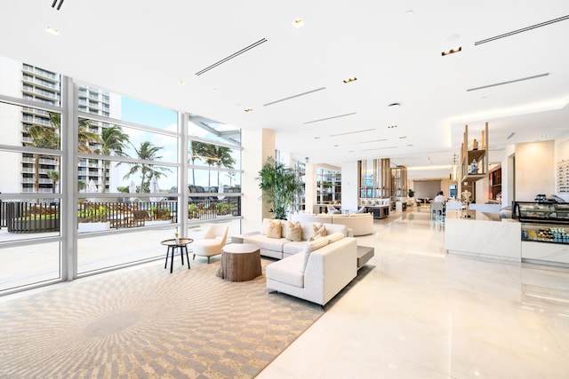 3100 N Ocean Dr Unit H-1508, Singer Island, FL 33404 - common area featuring expansive windows