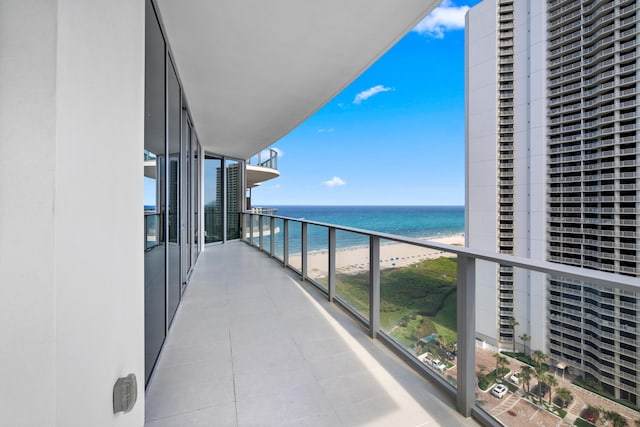 3100 N Ocean Dr Unit H-1508, Singer Island, FL 33404 - balcony with view of water and beach