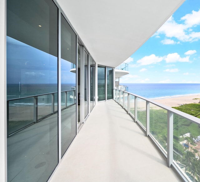3100 N Ocean Dr Unit H-1508, Singer Island, FL 33404 - balcony featuring view of water and beach
