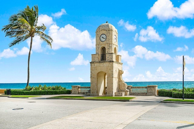 view of property featuring a water view