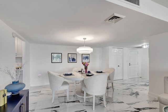 view of dining room