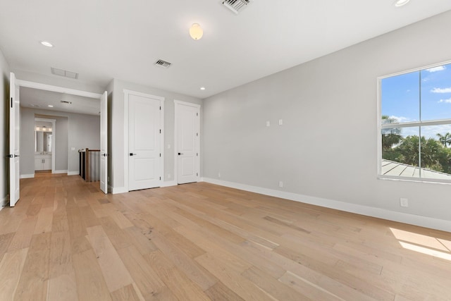 interior space with light wood-type flooring