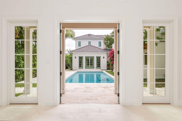 view of pool with a patio