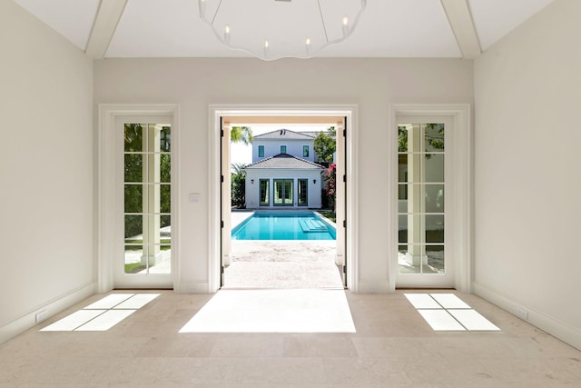 entryway featuring a healthy amount of sunlight