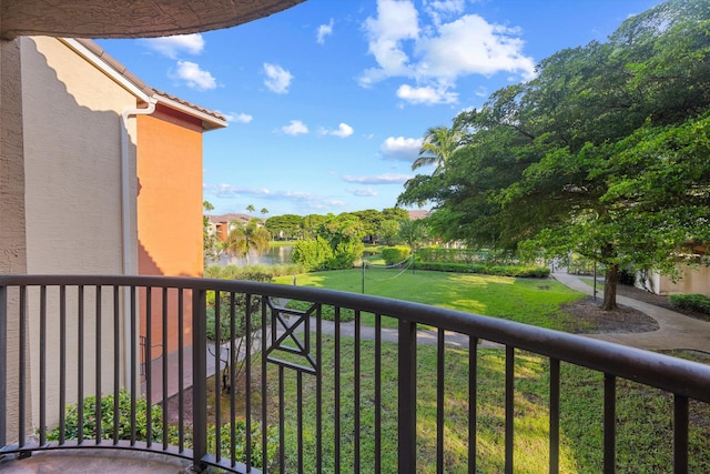 view of balcony