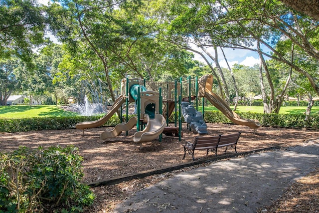 view of jungle gym