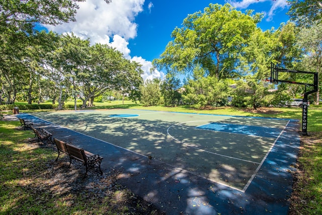 view of sport court