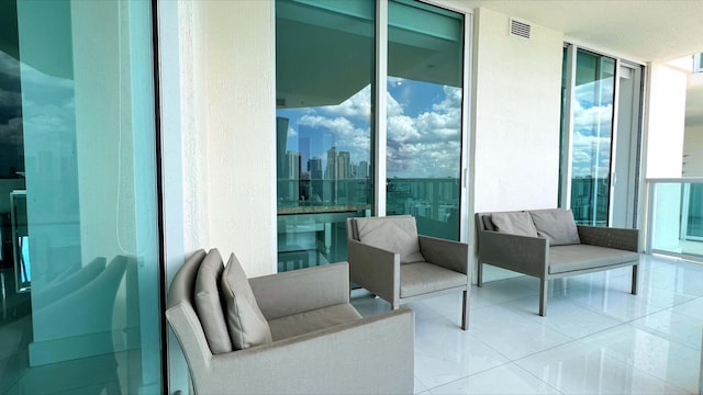 balcony featuring outdoor lounge area