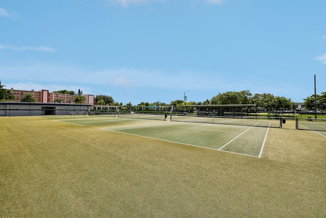 view of tennis court