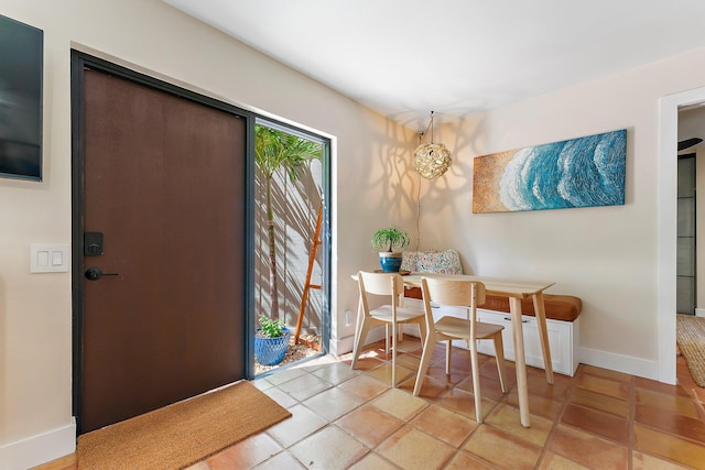 view of dining room