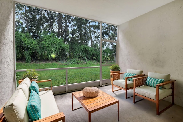 view of sunroom / solarium