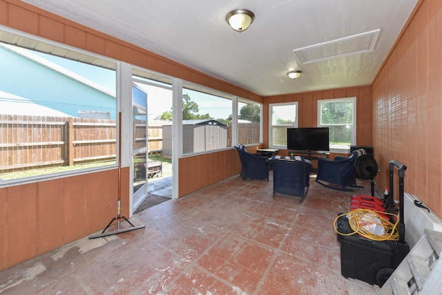 view of sunroom / solarium