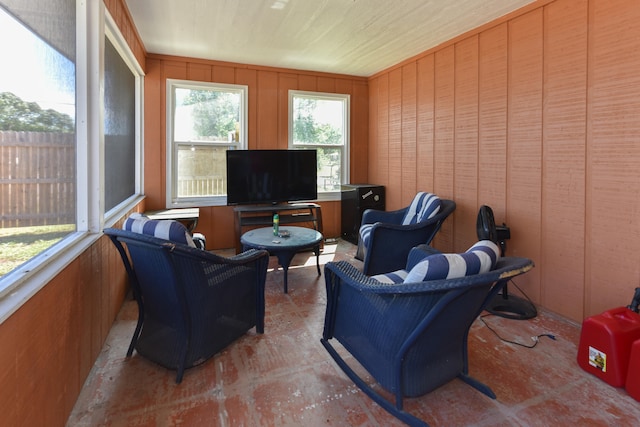 view of sunroom