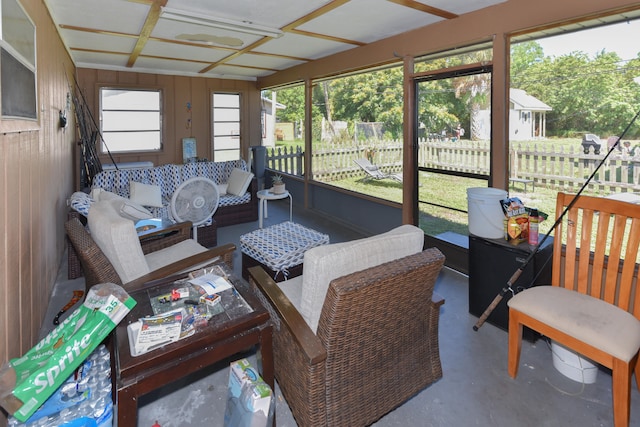 view of sunroom / solarium