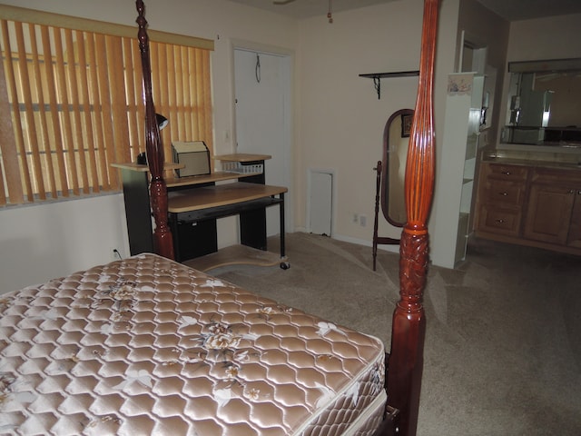 bedroom featuring carpet flooring