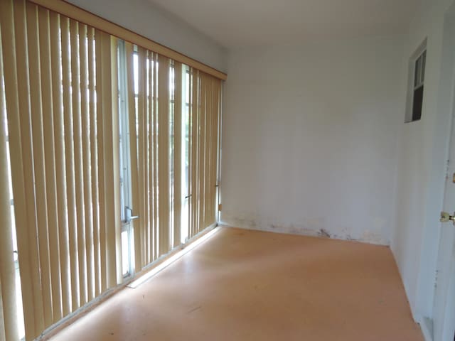 view of spare room