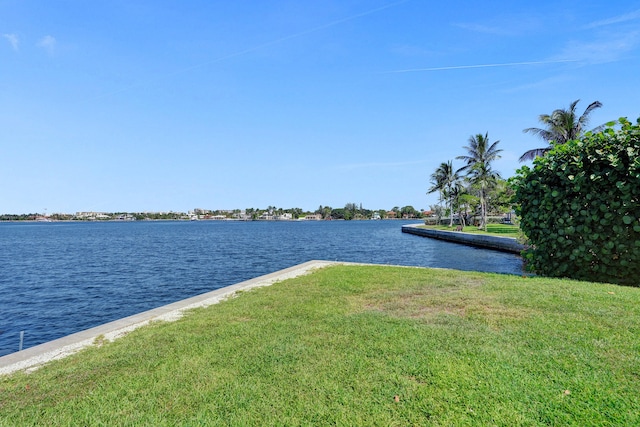 view of water feature