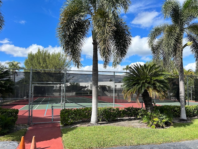 view of sport court