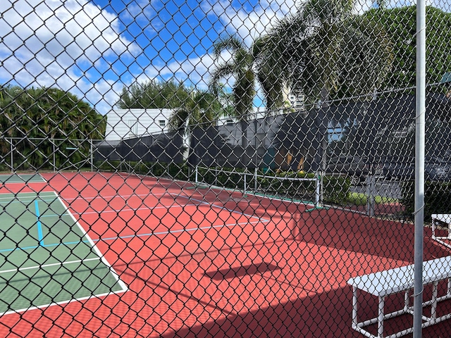 view of tennis court