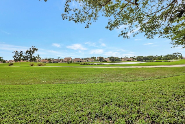 view of community featuring a lawn