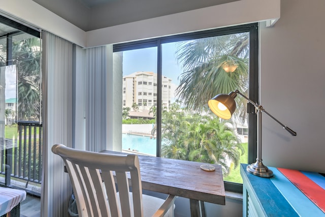 dining room featuring a healthy amount of sunlight